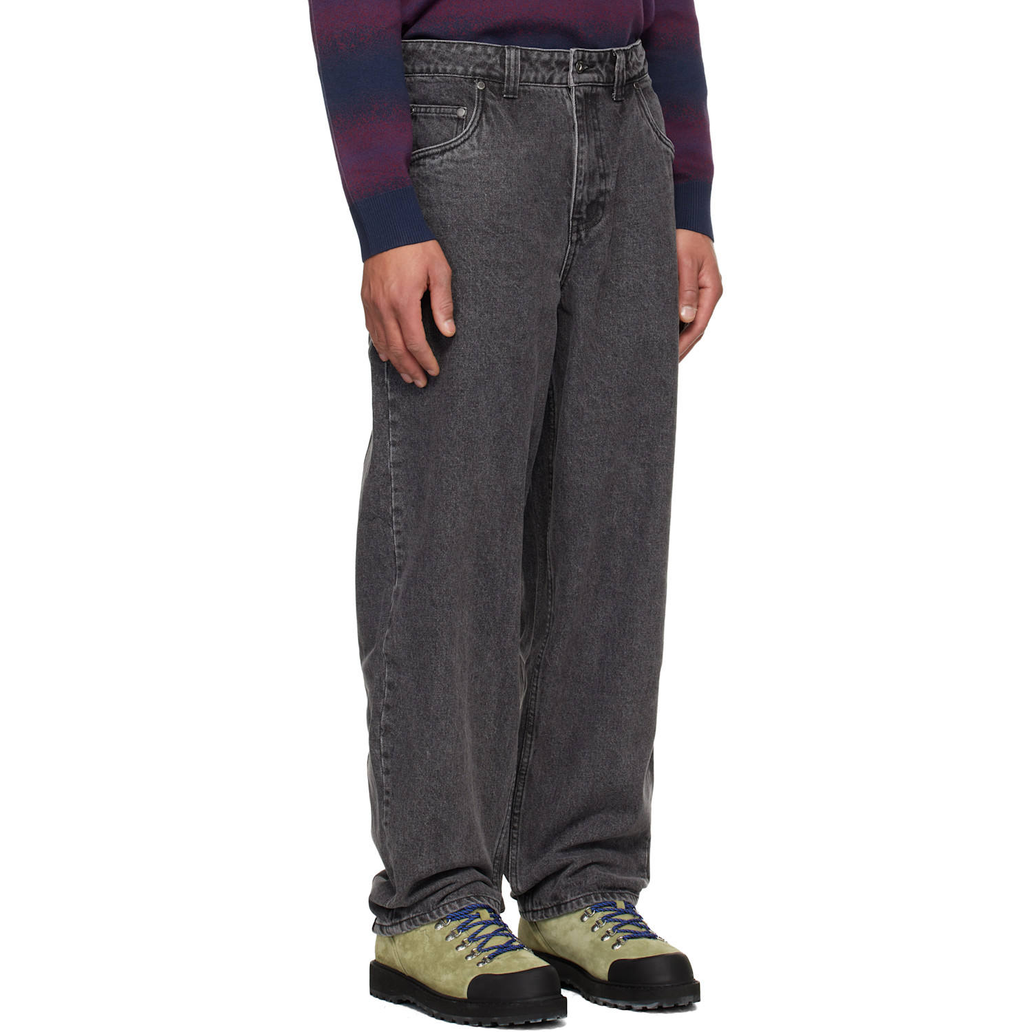  Dime Black Baggy Jeans 