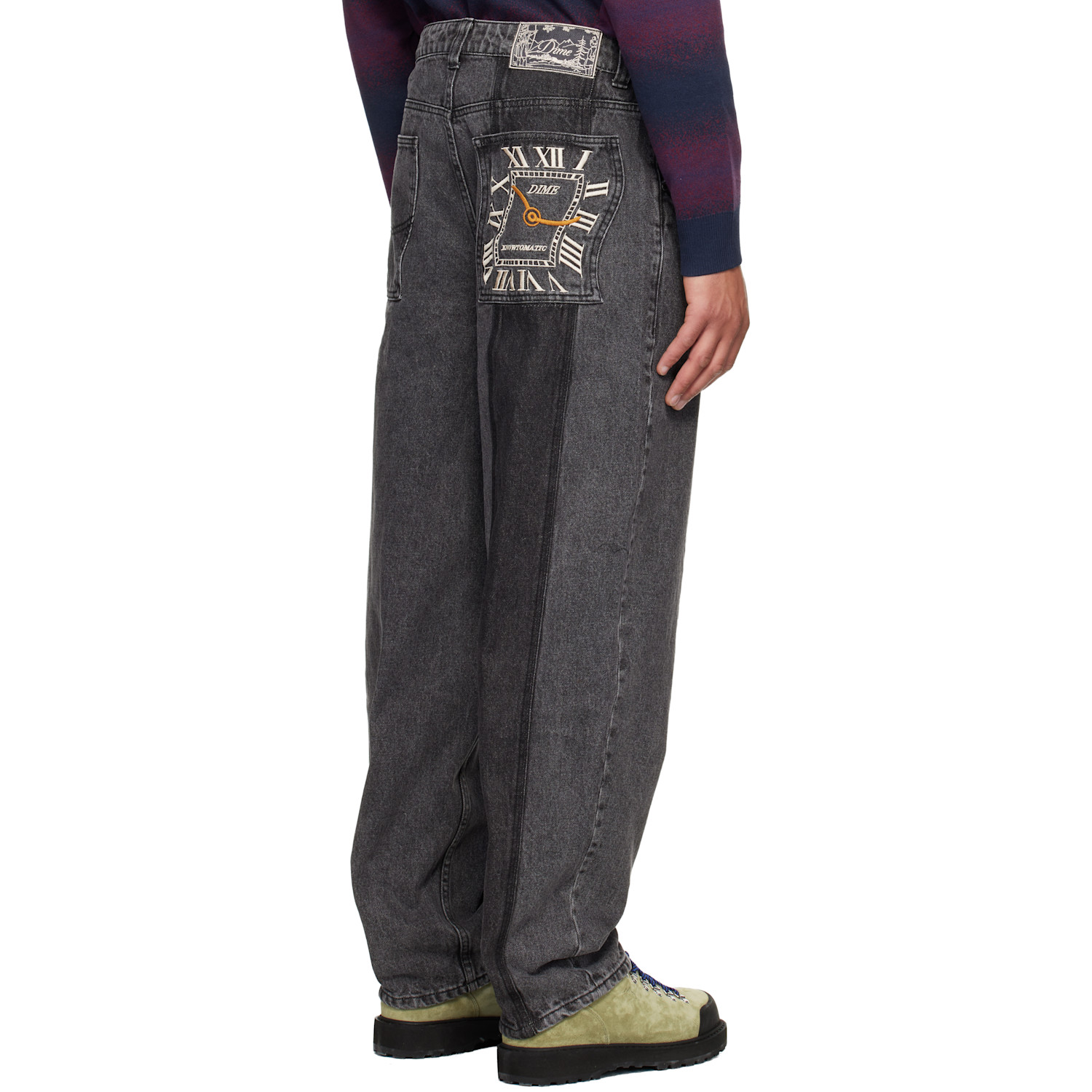  Dime Black Baggy Jeans 