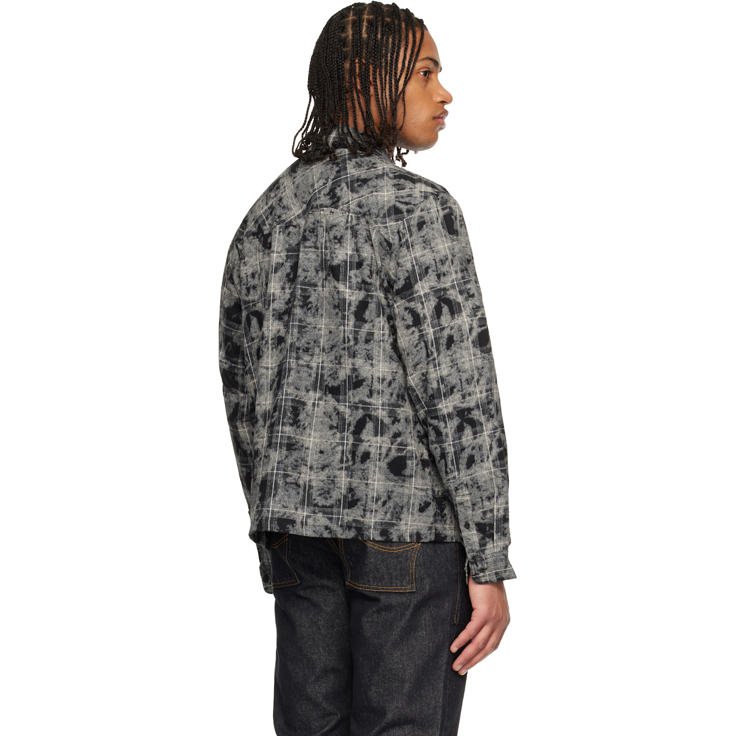  Dime Black Plaid Flannel Shirt 