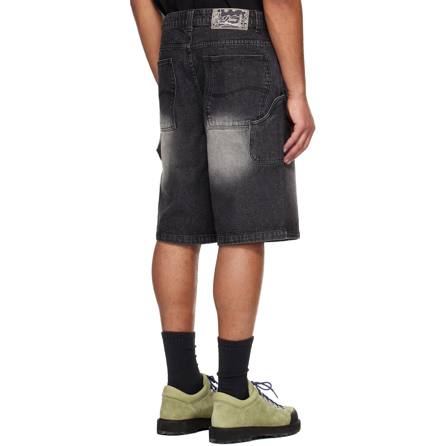  Dime Black Classic Denim Shorts 