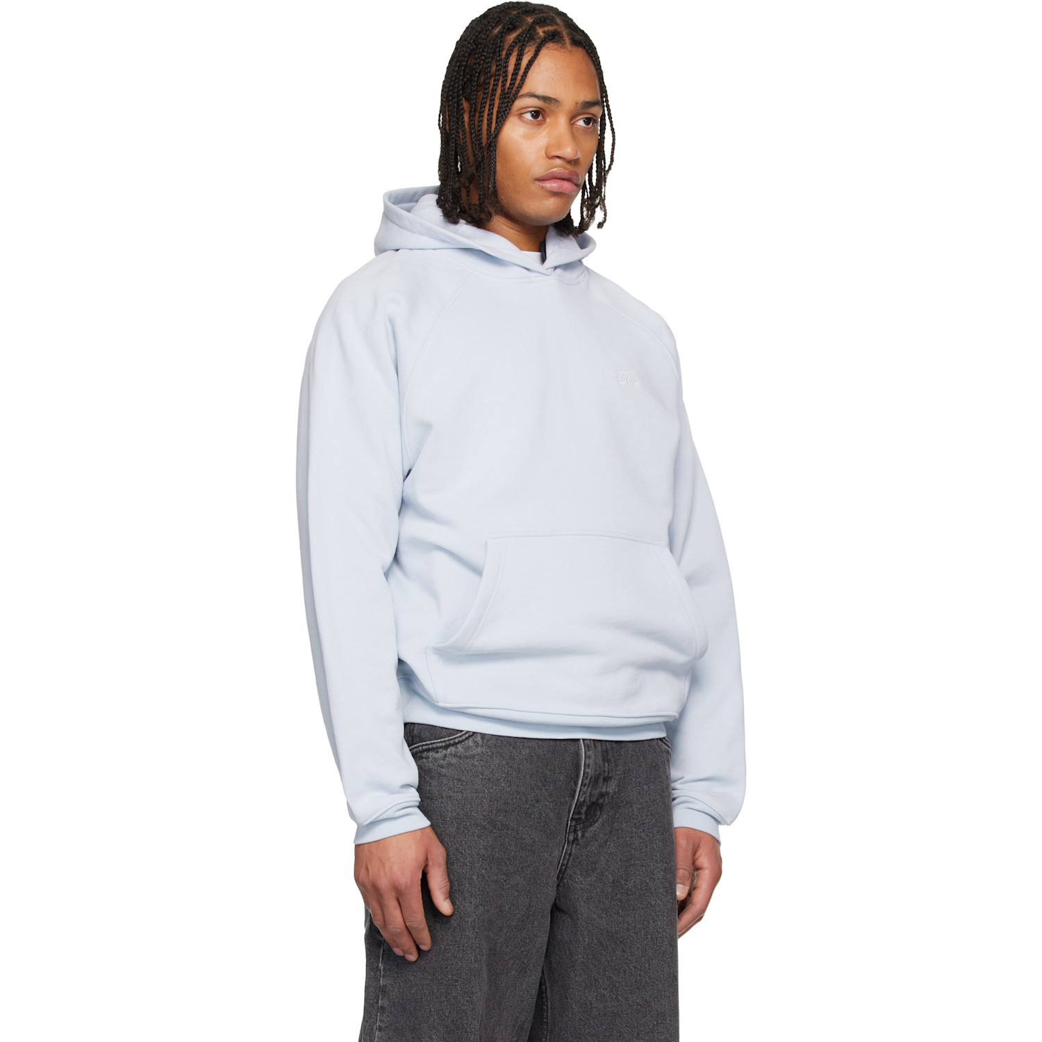  Dime Purple Cursive Small Logo Hoodie 