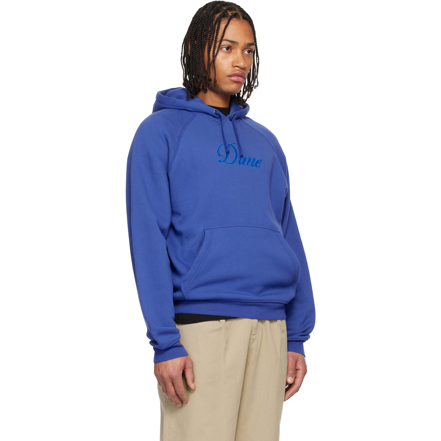  Dime Blue Cursive Hoodie 
