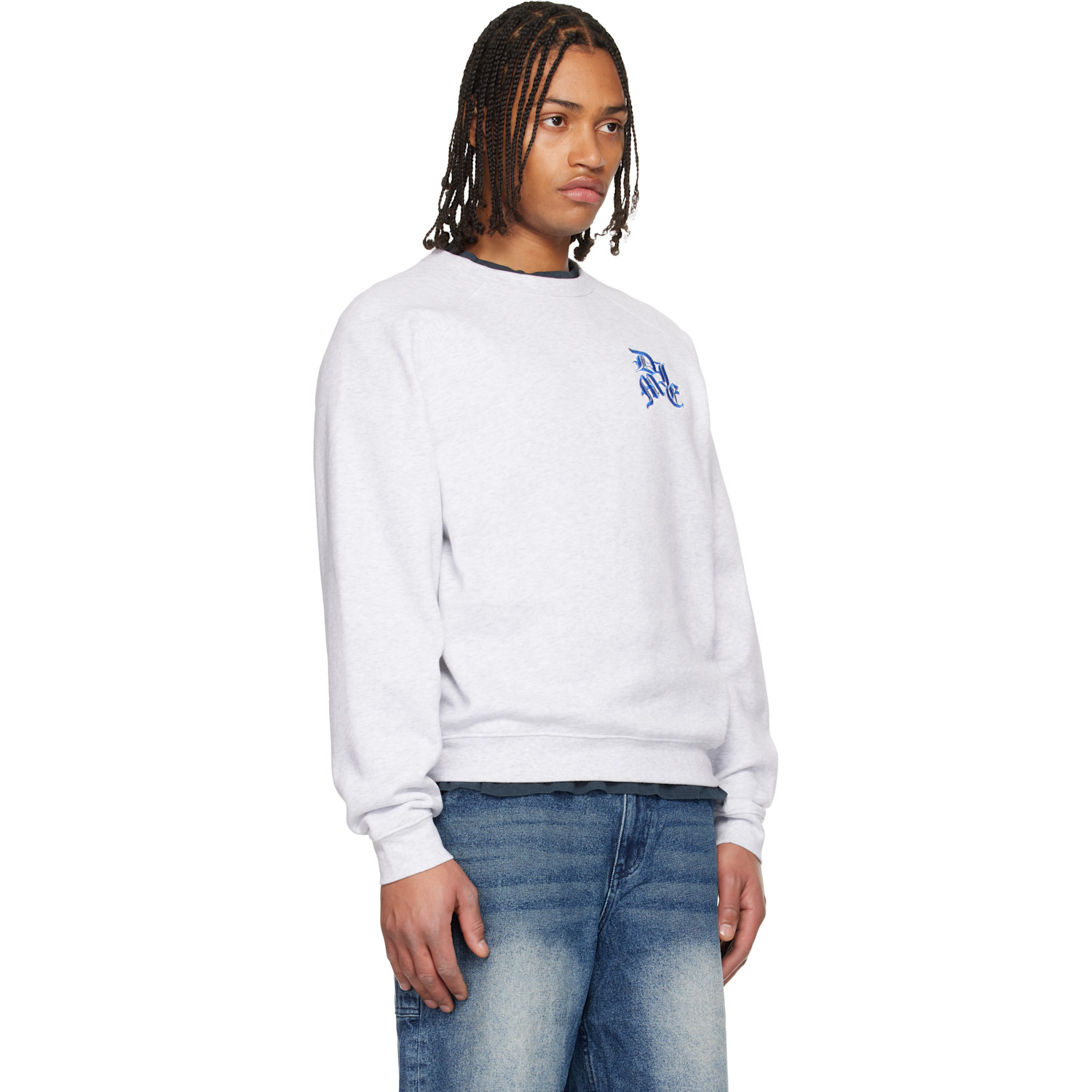  Dime Gray Dolph Crewneck Sweatshirt 