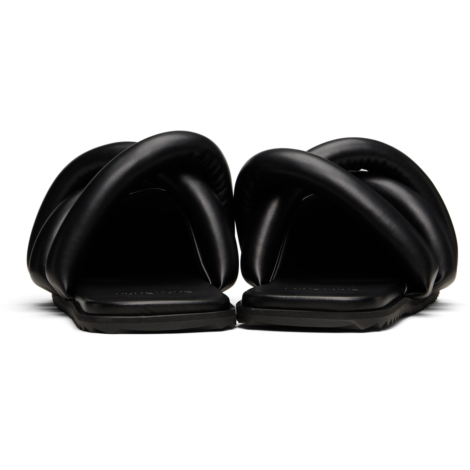  Yume Yume Black Closed Toe Tyre Slide Loafers 