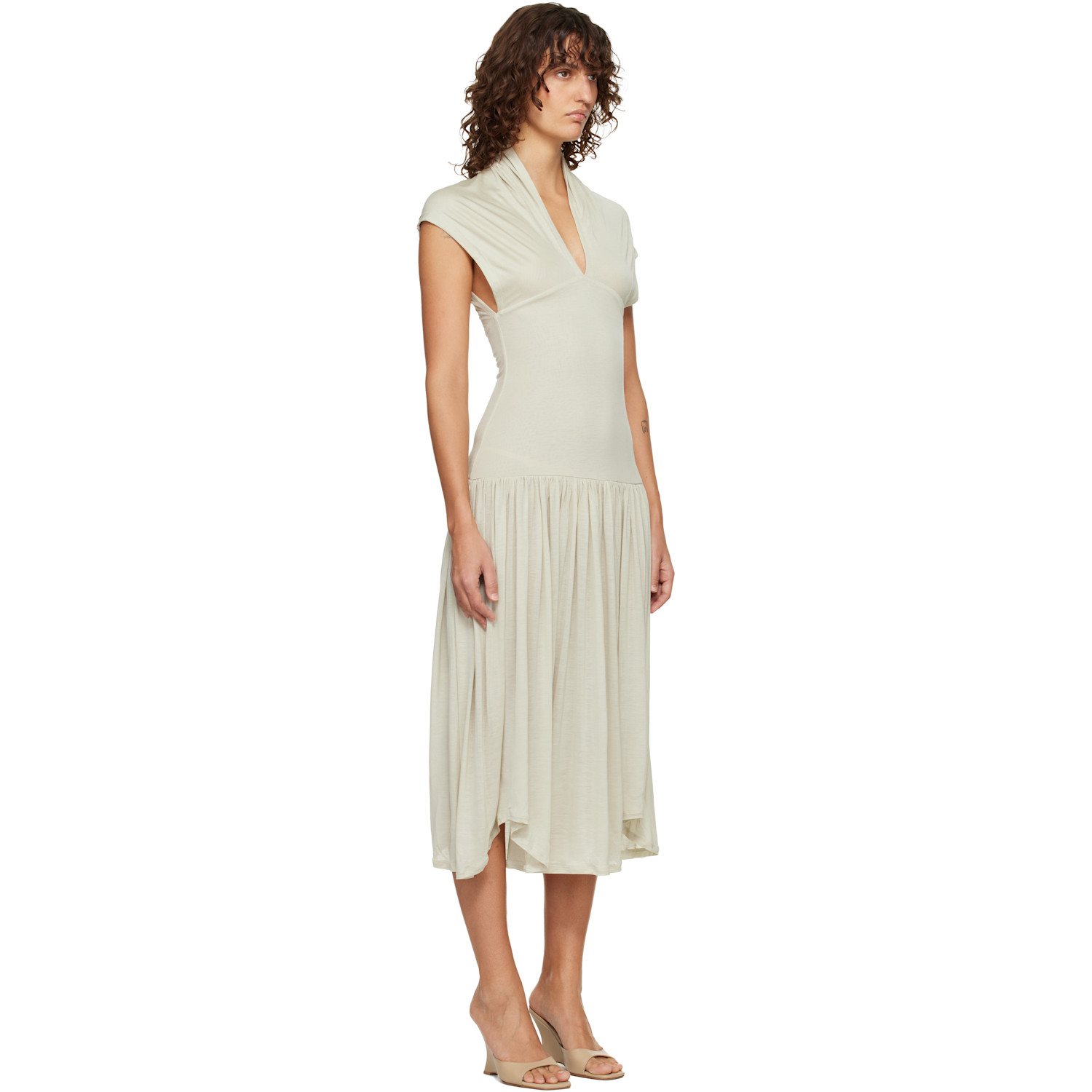  Belle Anna Beige Twyla Midi Dress 