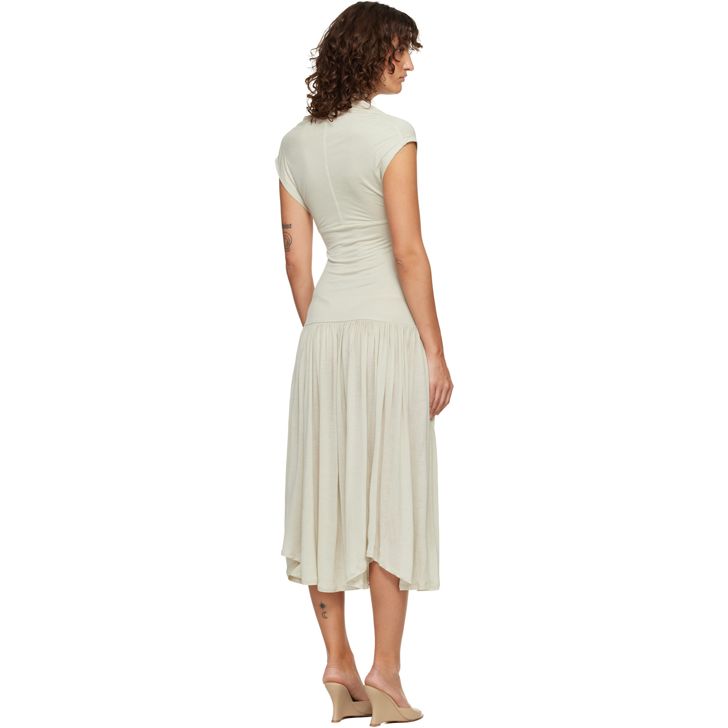  Belle Anna Beige Twyla Midi Dress 