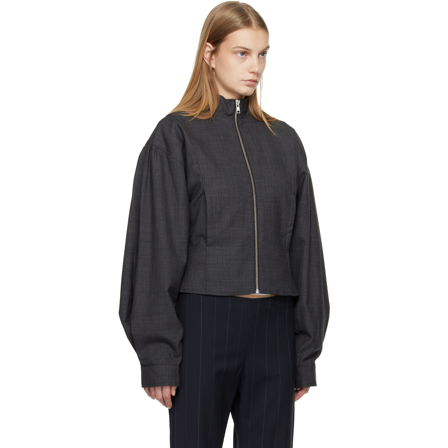  Belle Anna Gray Globo Jacket 