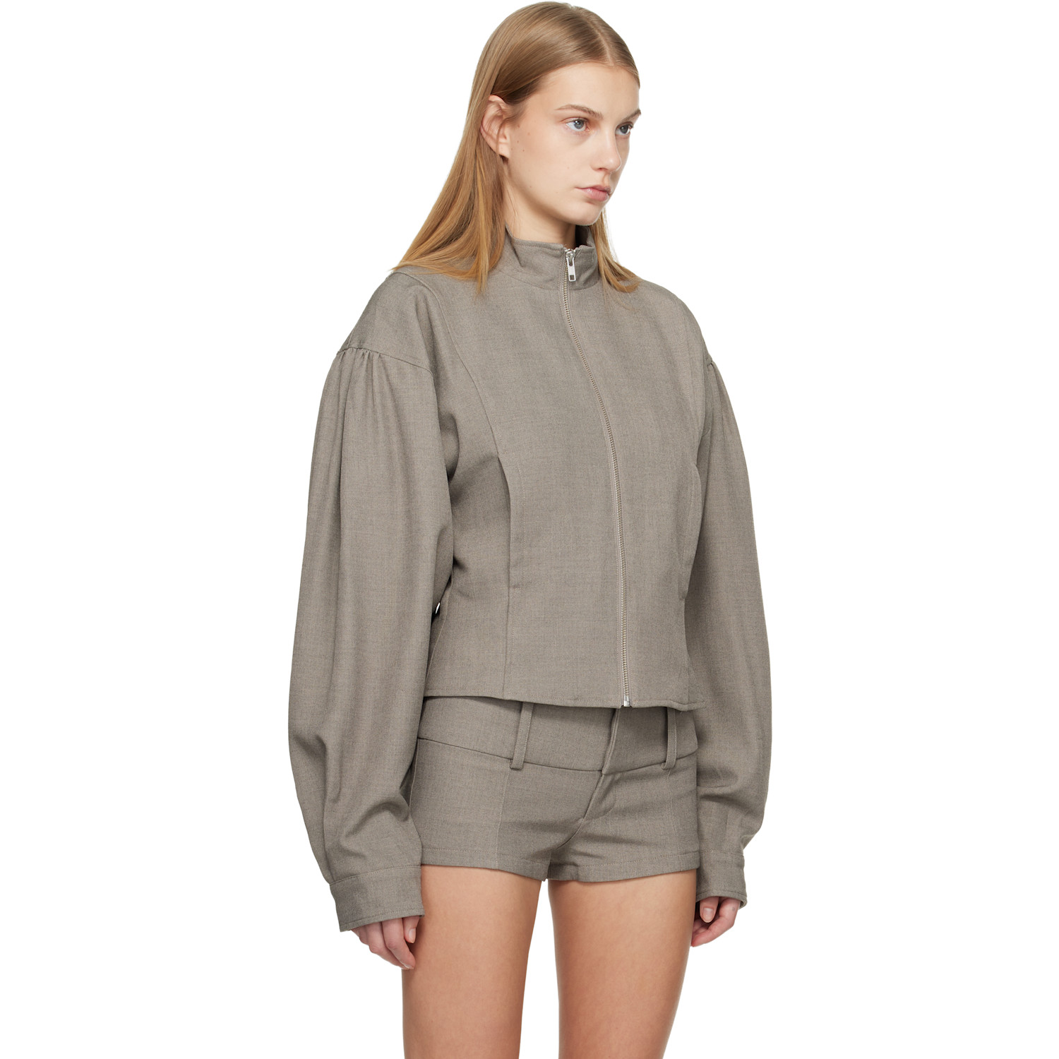  Belle Anna Gray Globo Jacket 