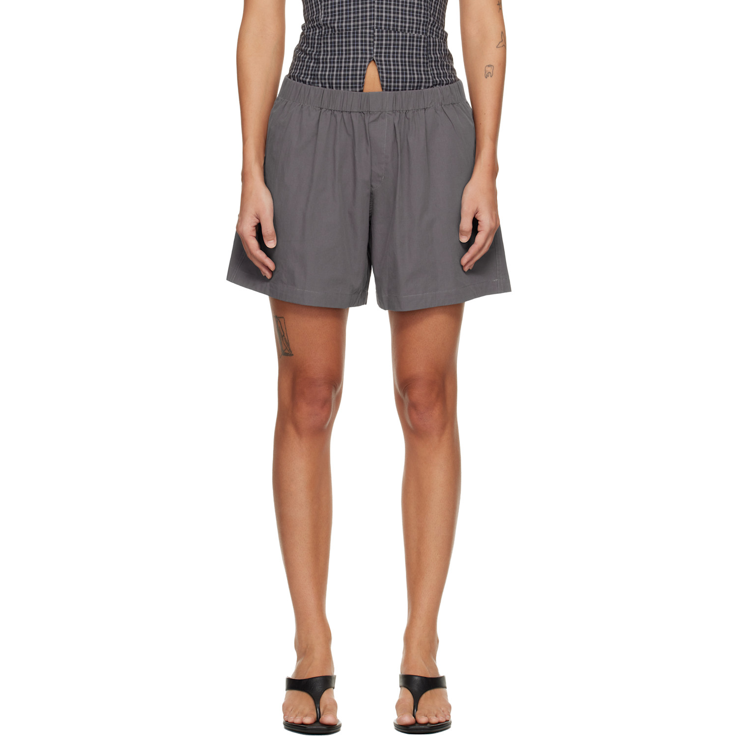 Belle Anna Gray Boxer Shorts