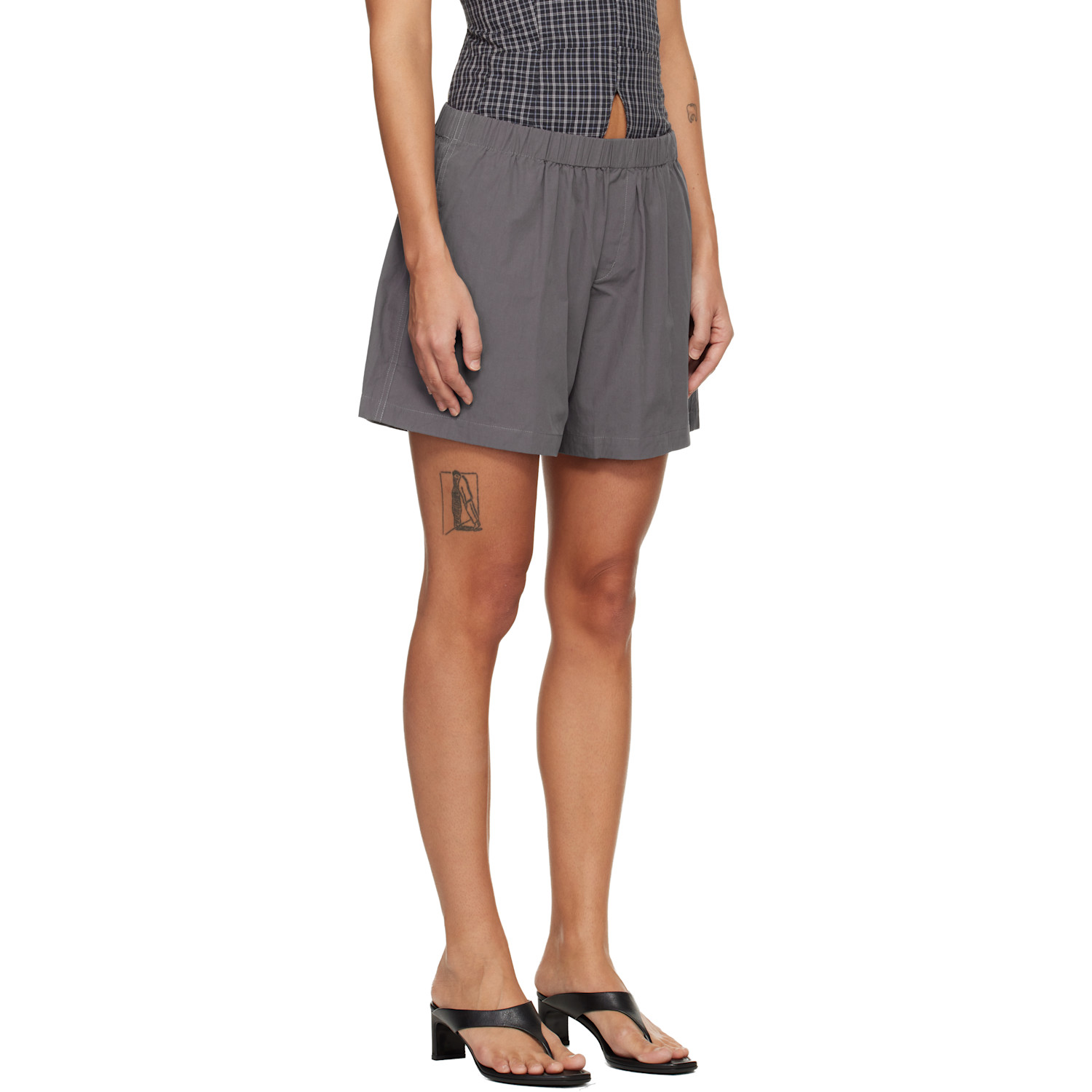  Belle Anna Gray Boxer Shorts 