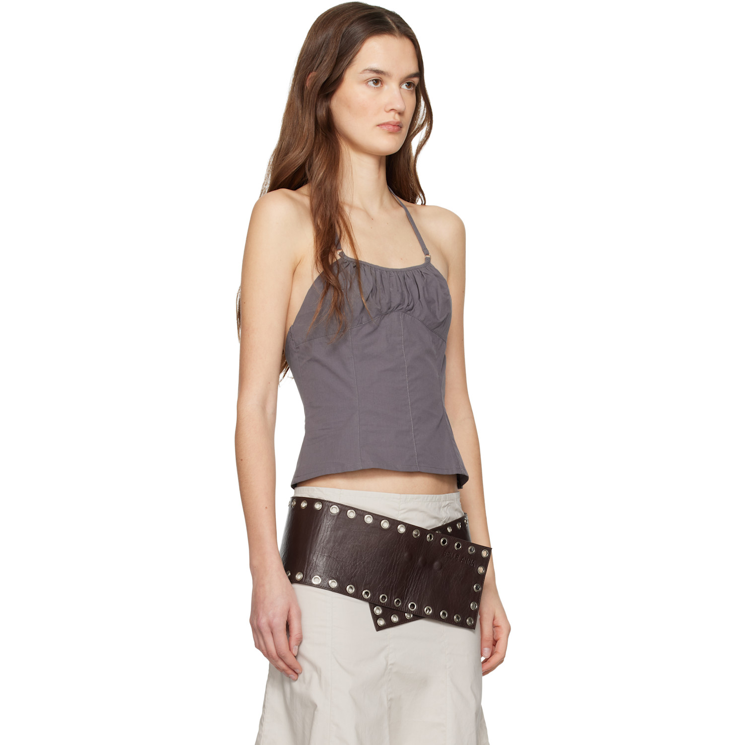  Belle Anna Gray Flore Top 
