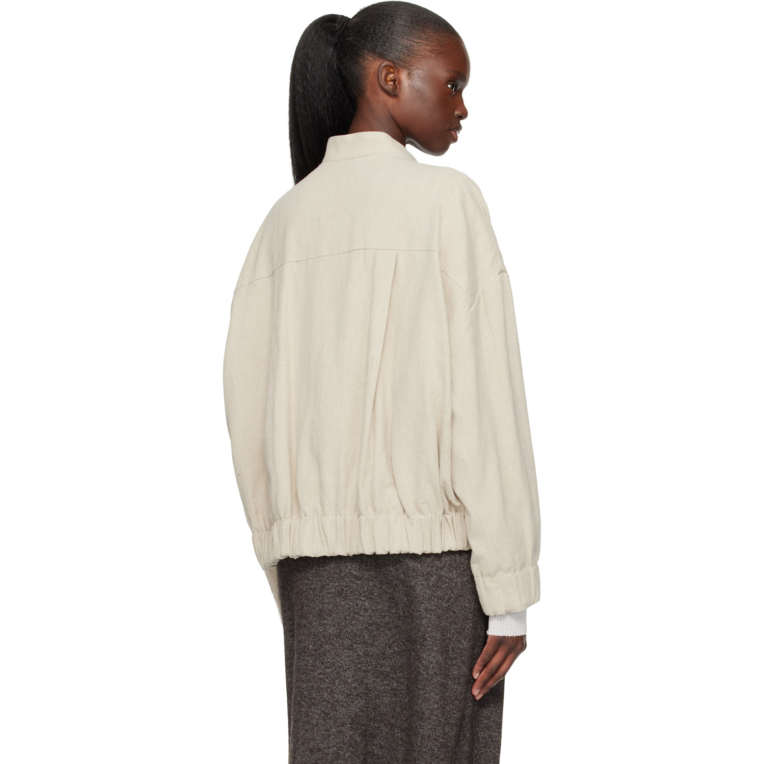 Lauren Manoogian Beige Matte Jacket 