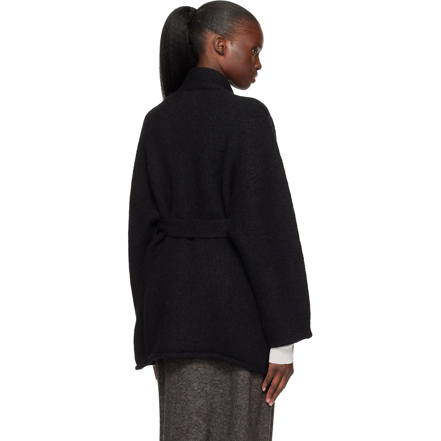 Lauren Manoogian Black Coto Cardigan 