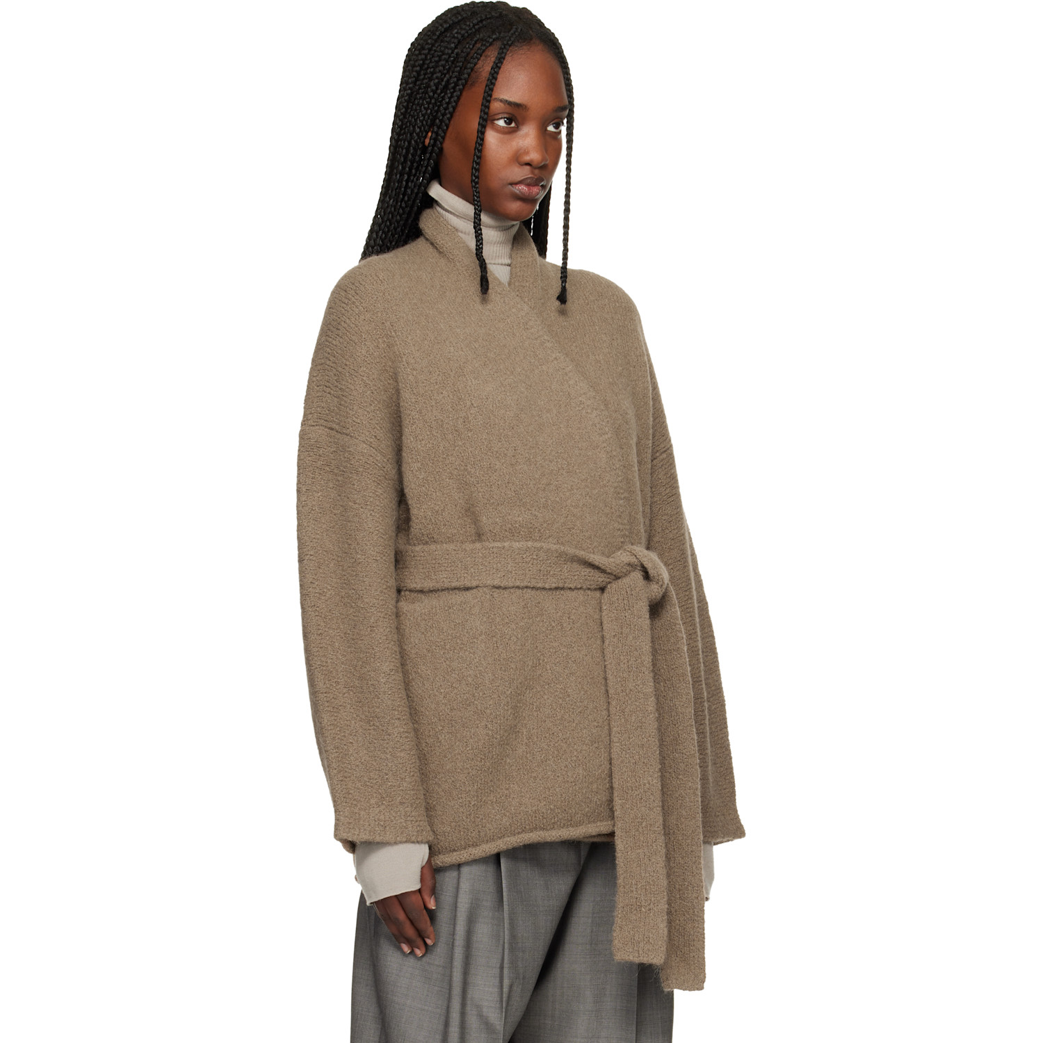  Lauren Manoogian Brown Coto Cardigan 