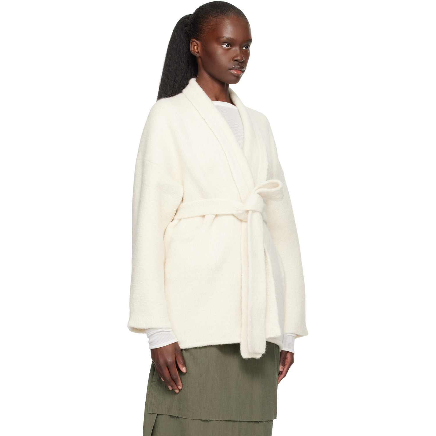  Lauren Manoogian Off-white Coto Cardigan 