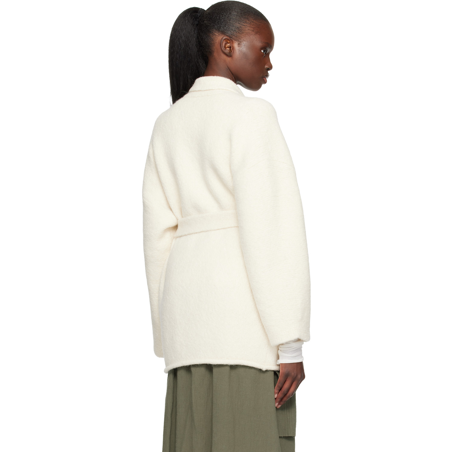  Lauren Manoogian Off-white Coto Cardigan 