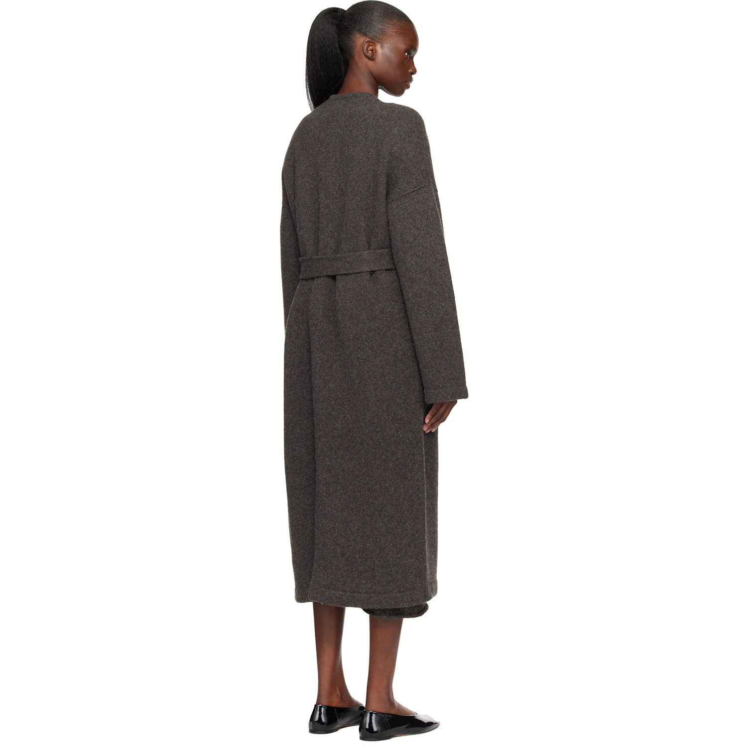  Lauren Manoogian Gray Long Open Cardigan 