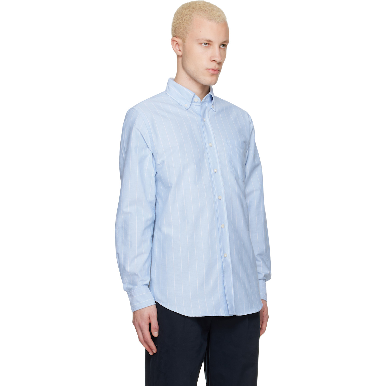  Noah Blue Lightweight Oxford Shirt 