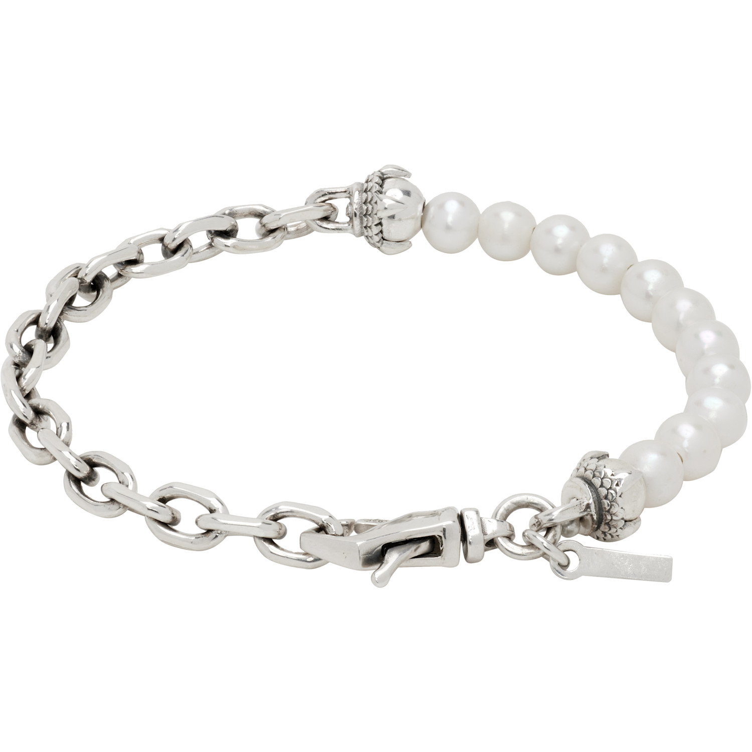  Emanuele Bicocchi Ssense Exclusive Pearl Bracelet 