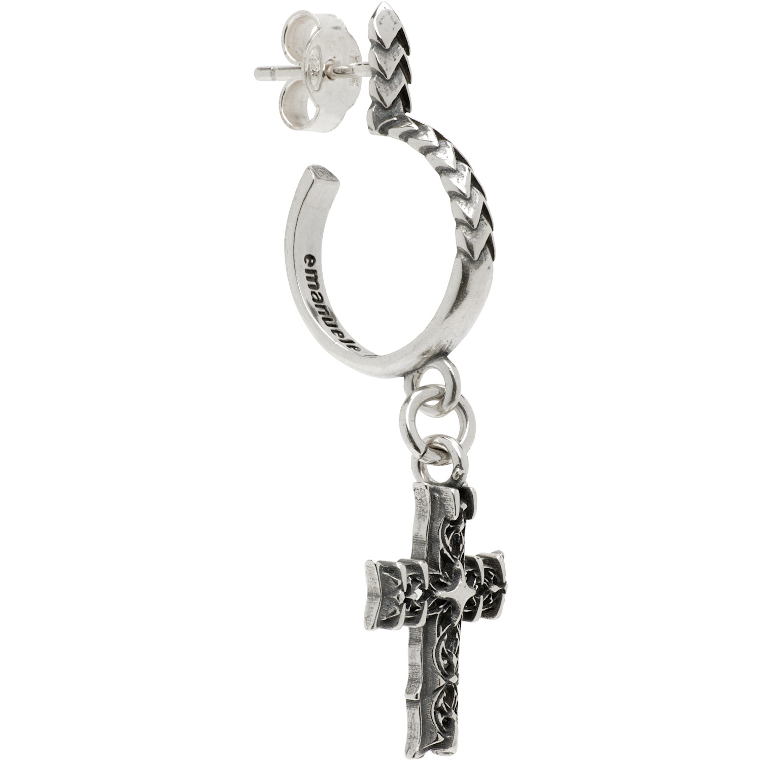  Emanuele Bicocchi Reissue Notre-dame Cross Single Earring 