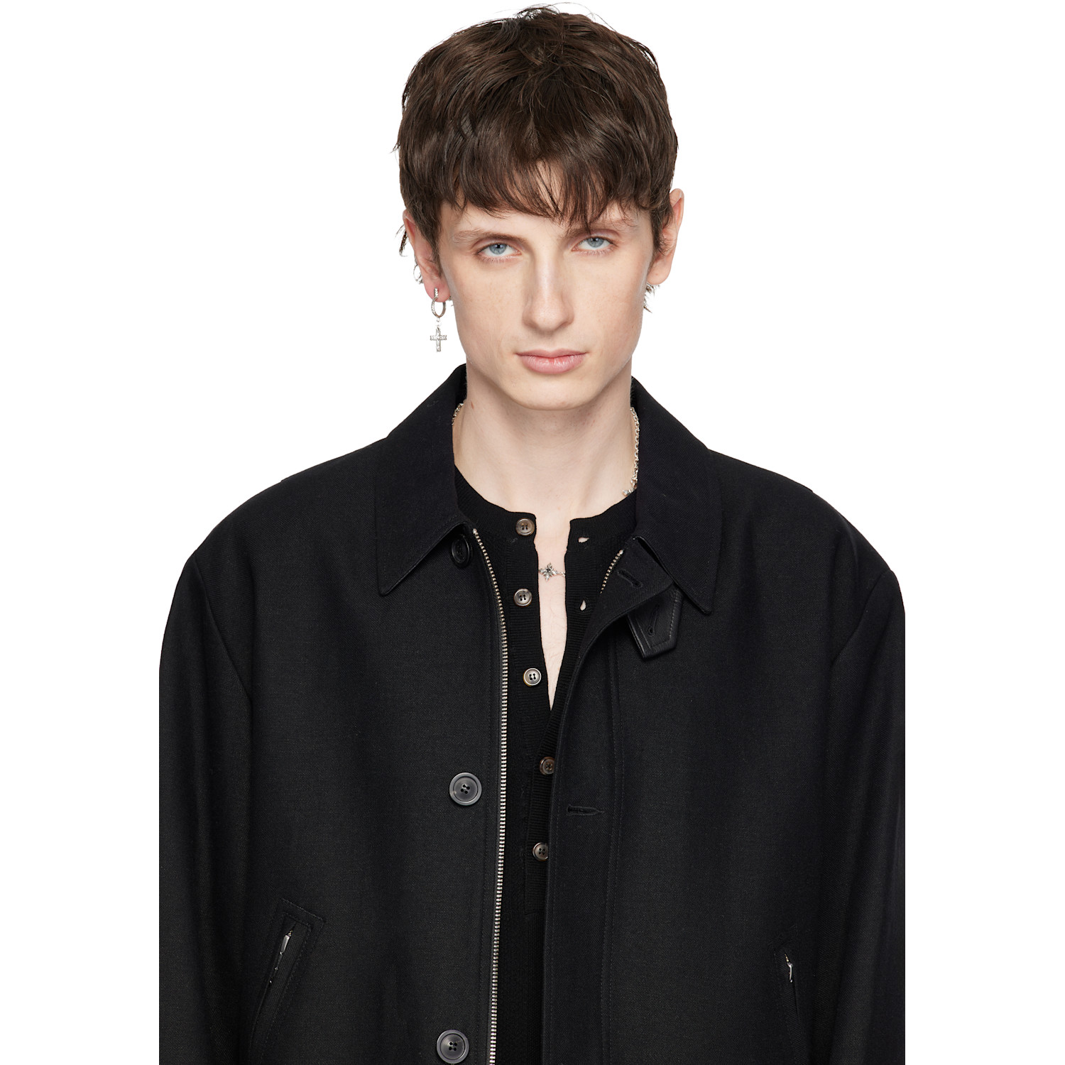  Emanuele Bicocchi Reissue Notre-dame Cross Single Earring 