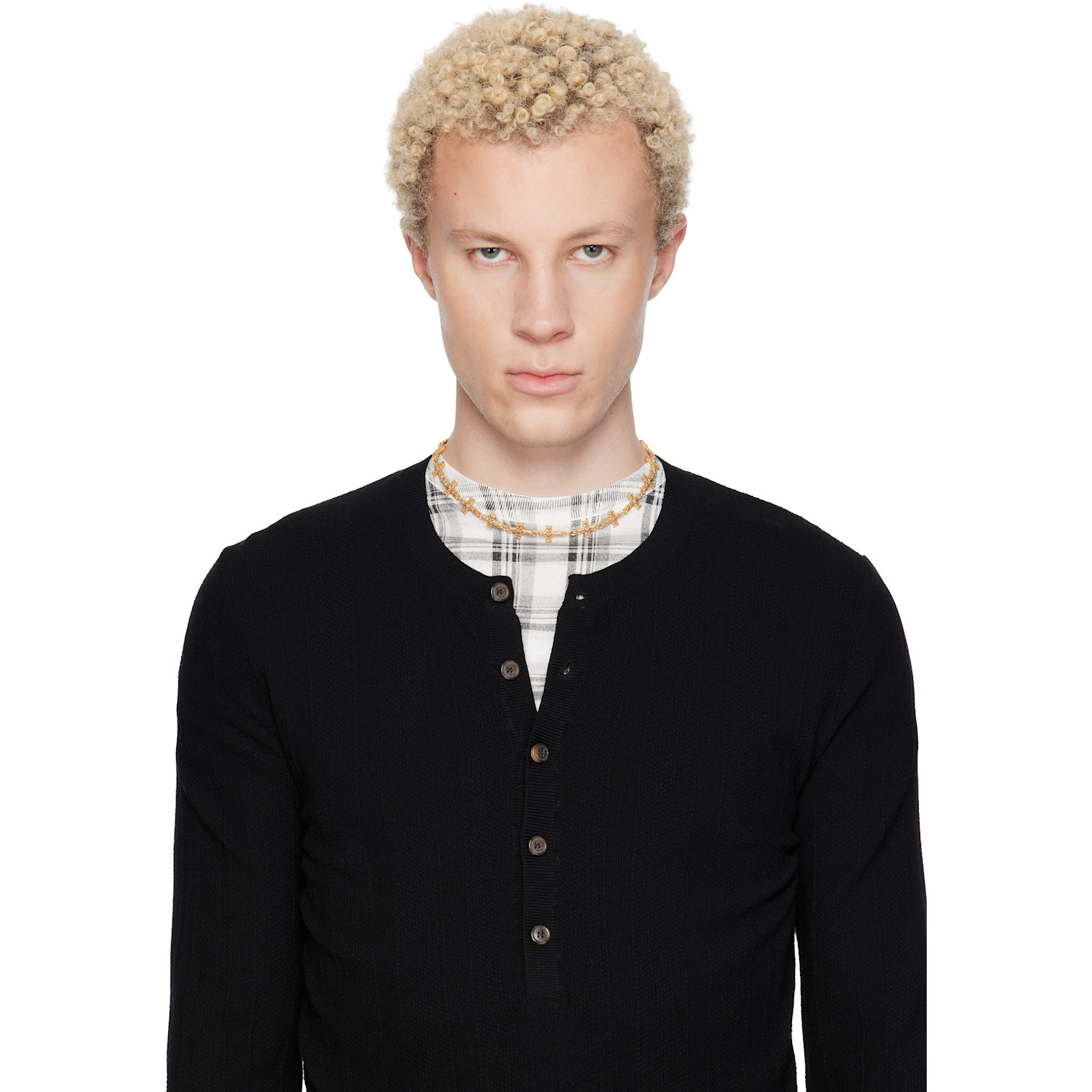  Emanuele Bicocchi Multi Notre-dame Cross Necklace 