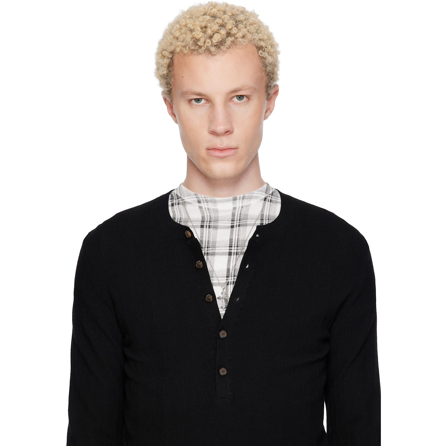  Emanuele Bicocchi Small Avelli Cross Necklace 
