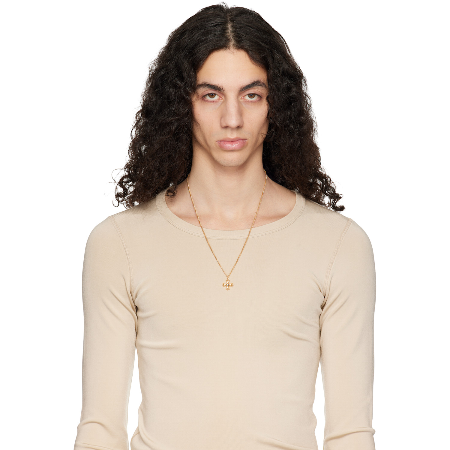  Emanuele Bicocchi Crest & Crystal Necklace 