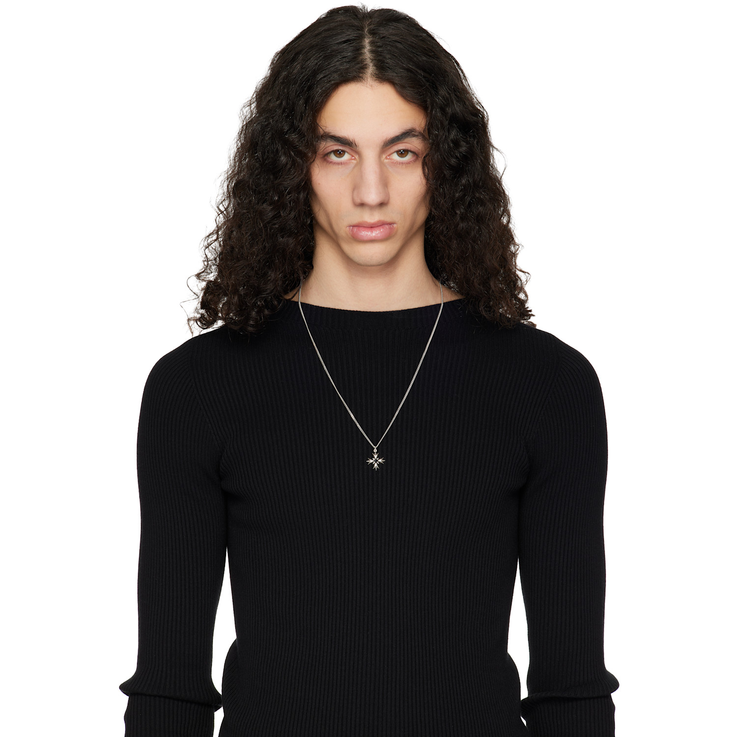 Emanuele Bicocchi Crest & Crystal Necklace 