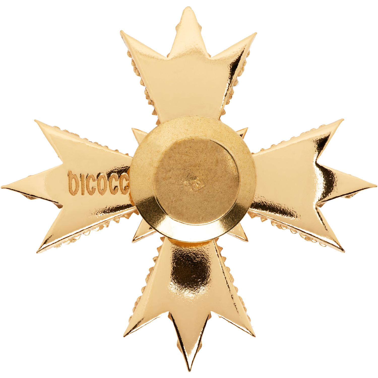  Emanuele Bicocchi Gold Crest Brooch 