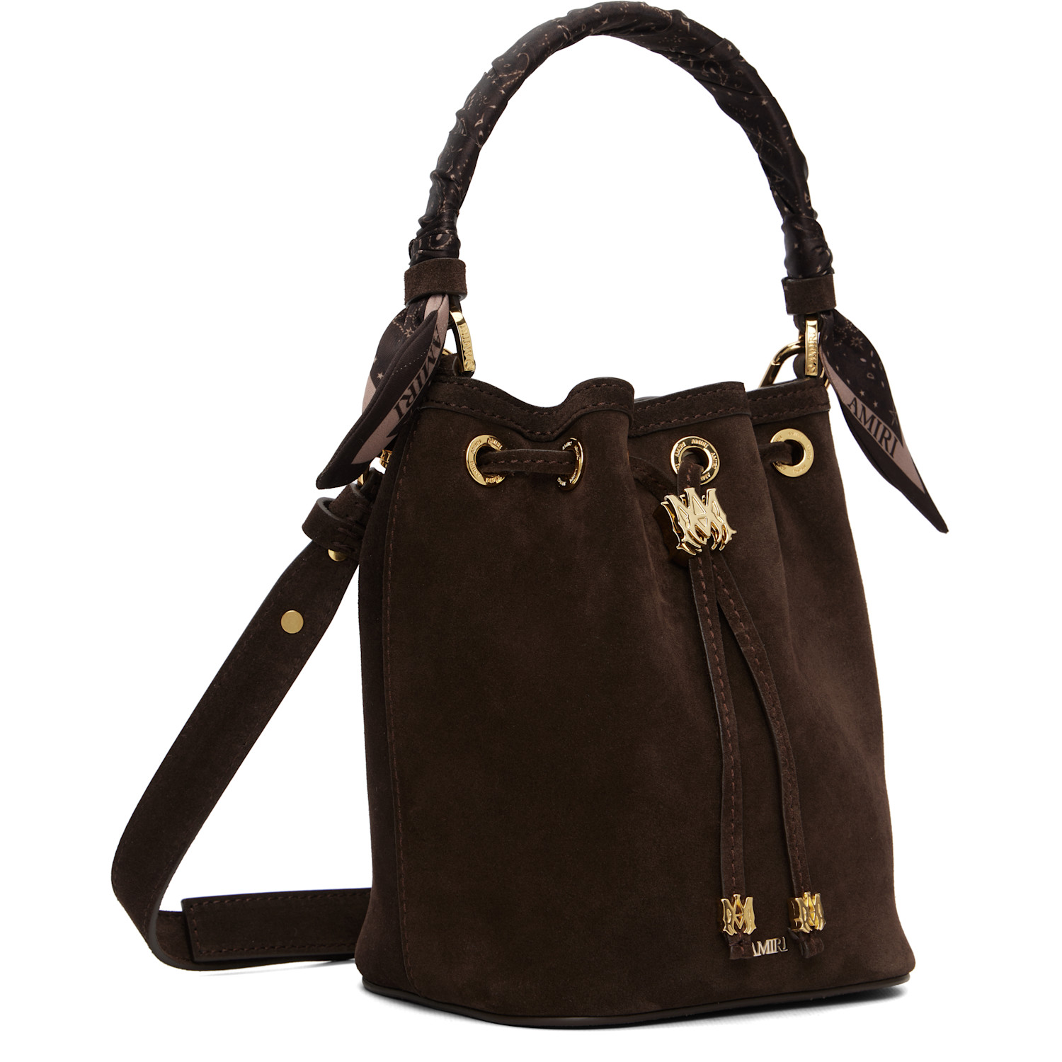  Amiri Brown Micro Ma Bucket Bag 