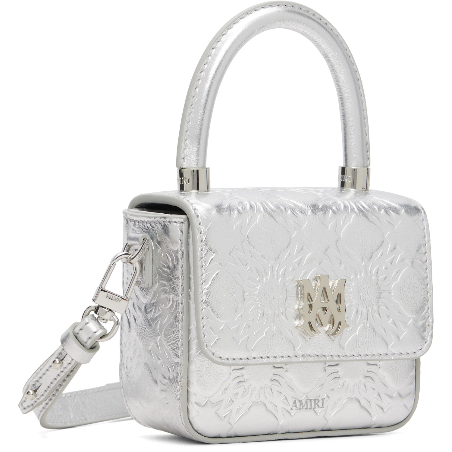  Amiri Silver Ma Quad Nano Bag 