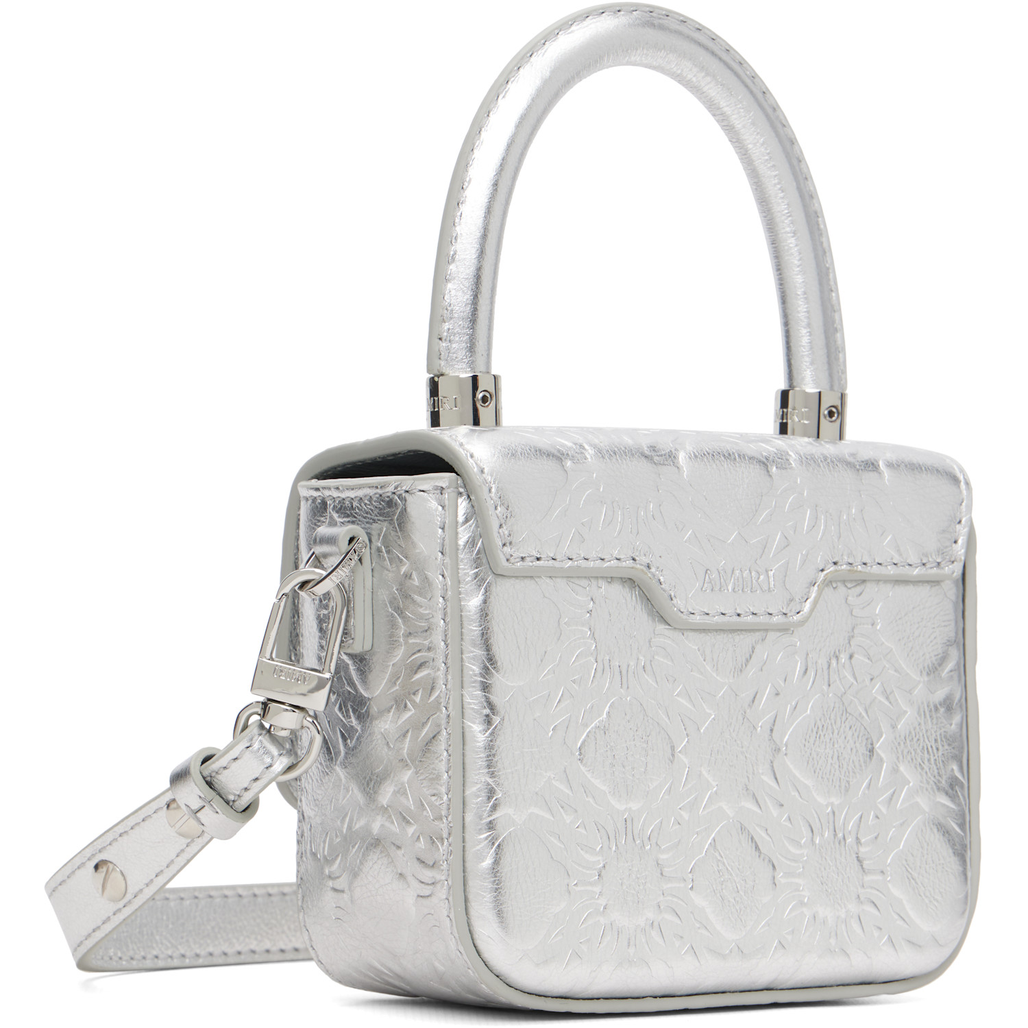  Amiri Silver Ma Quad Nano Bag 