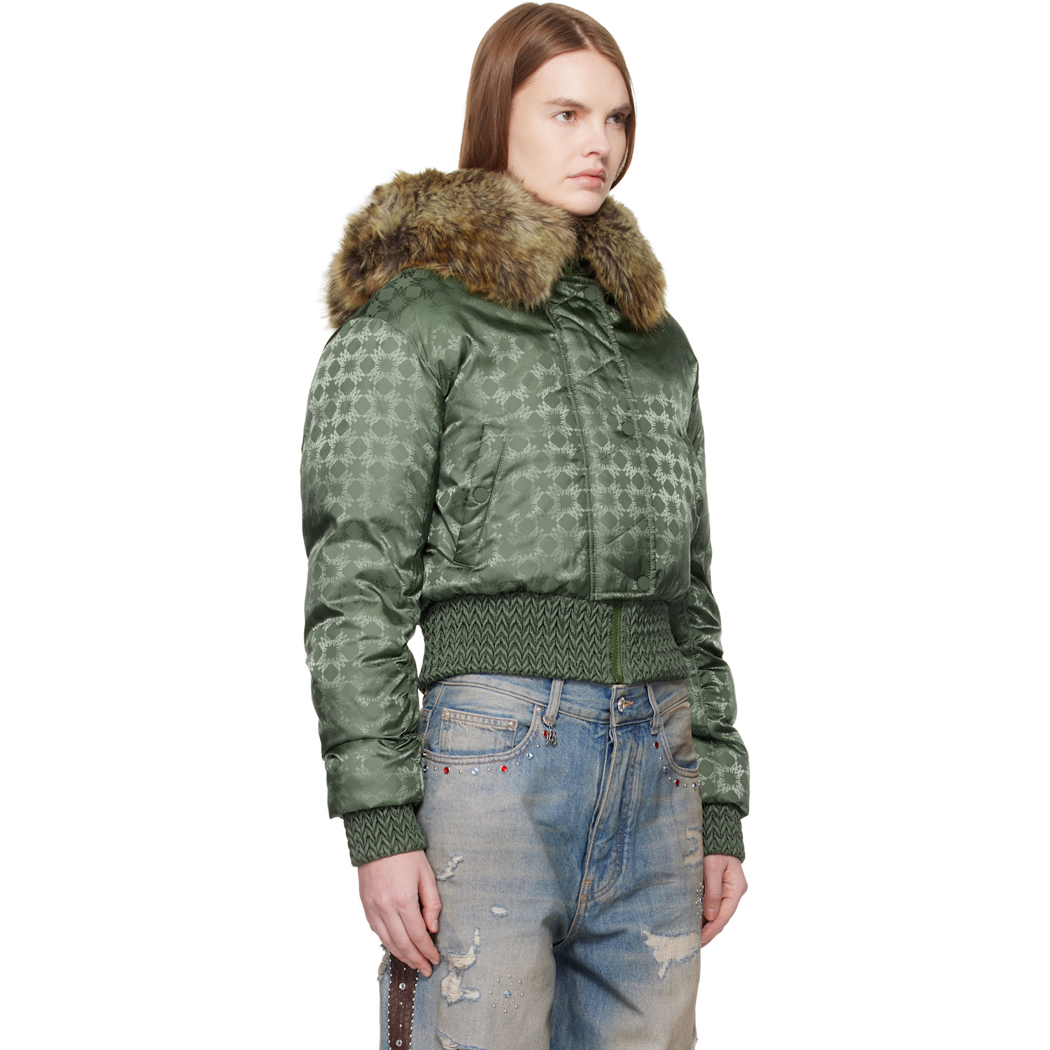  Amiri Green Ma Quad Hooded Jacket 