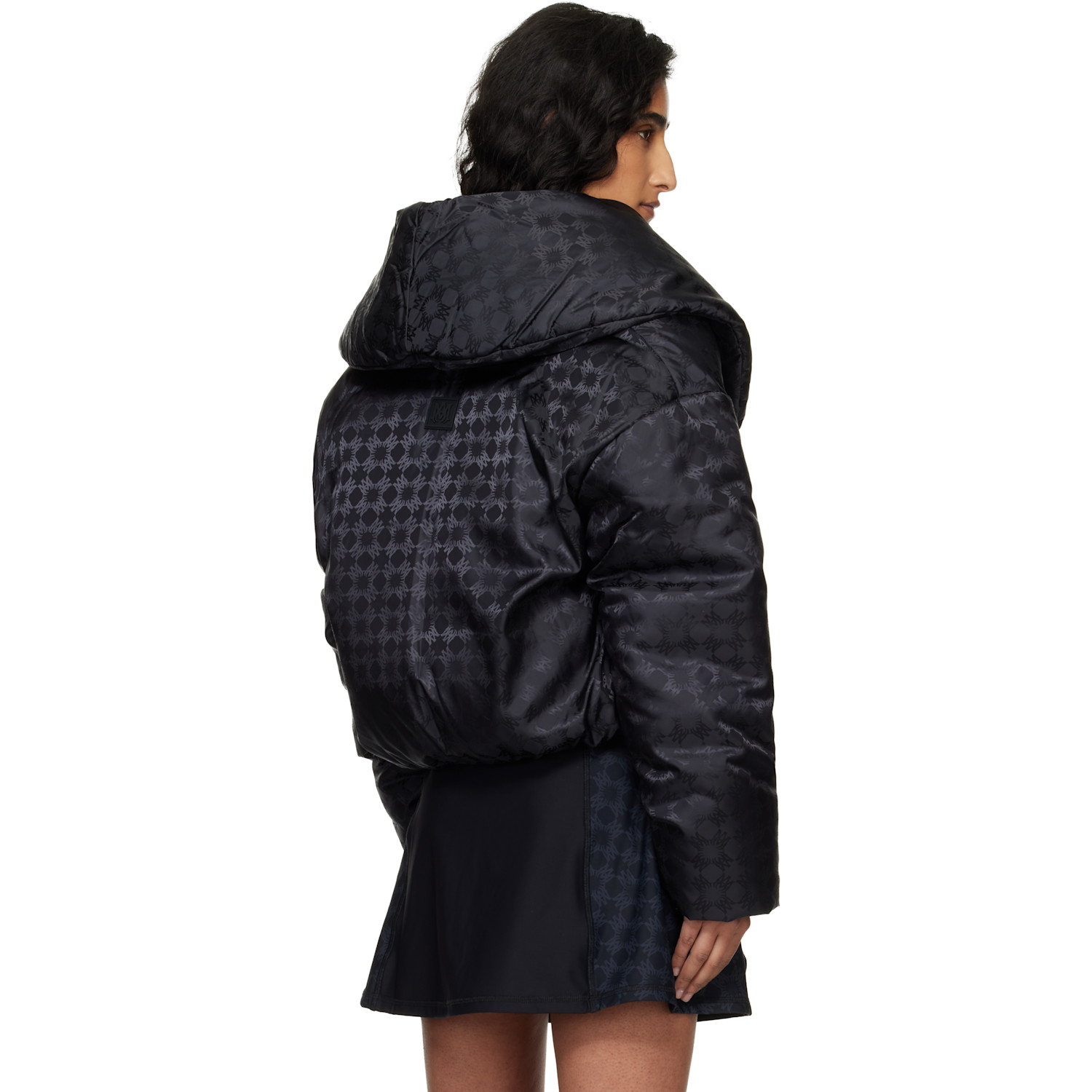  Amiri Black Ma Quad Shawl Down Jacket 