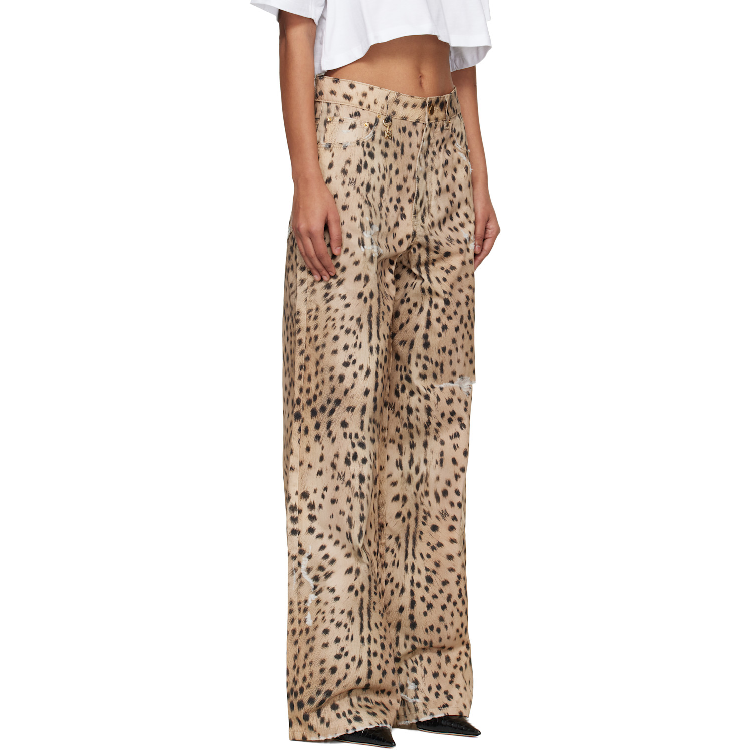  Amiri Beige Deer Carpenter Jeans 