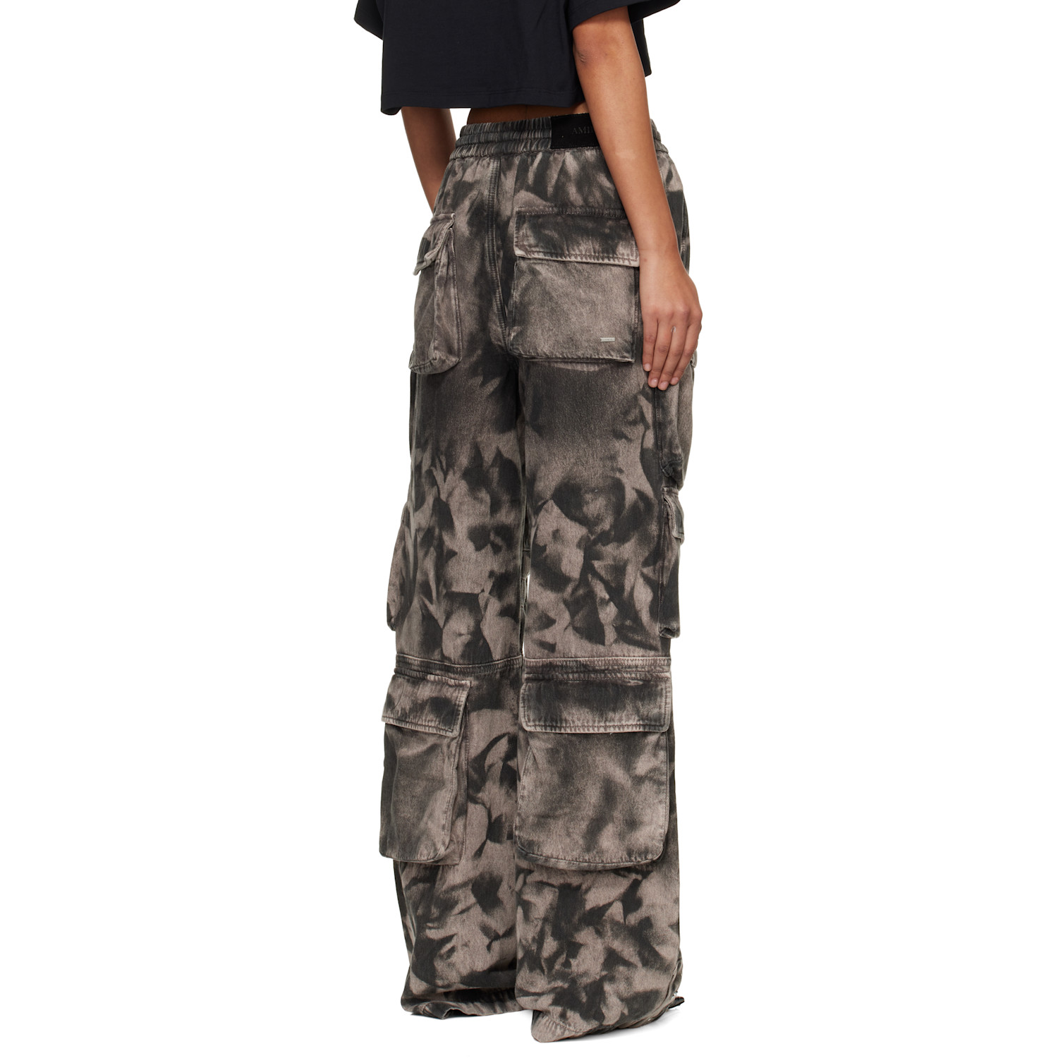  Amiri Gray Washed Cargo Jeans 