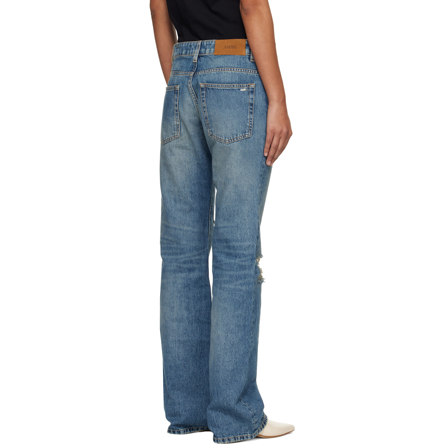  Amiri Blue Slash Jeans 