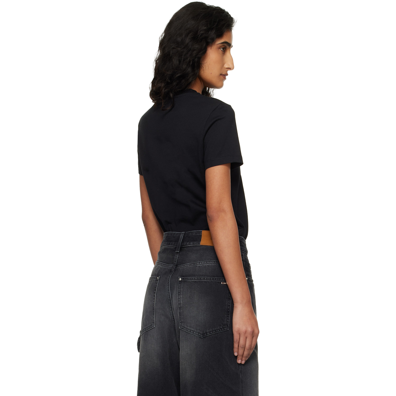 Amiri Black 'amiri' Core Logo T-shirt 