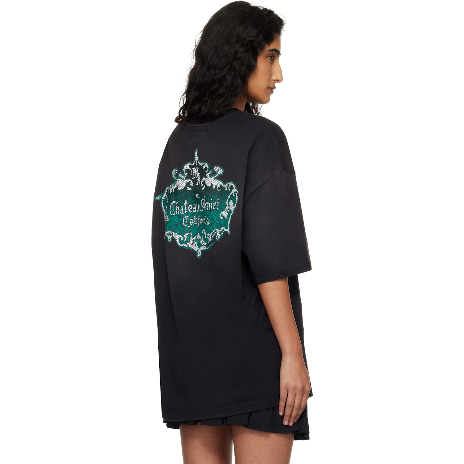  Amiri Black Chateau Crest T-shirt 