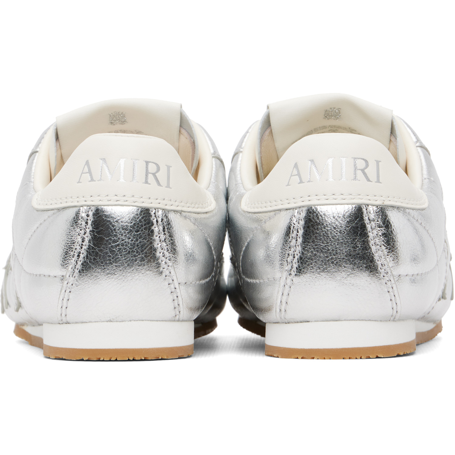  Amiri Silver Pacific Football Slim Sneakers 