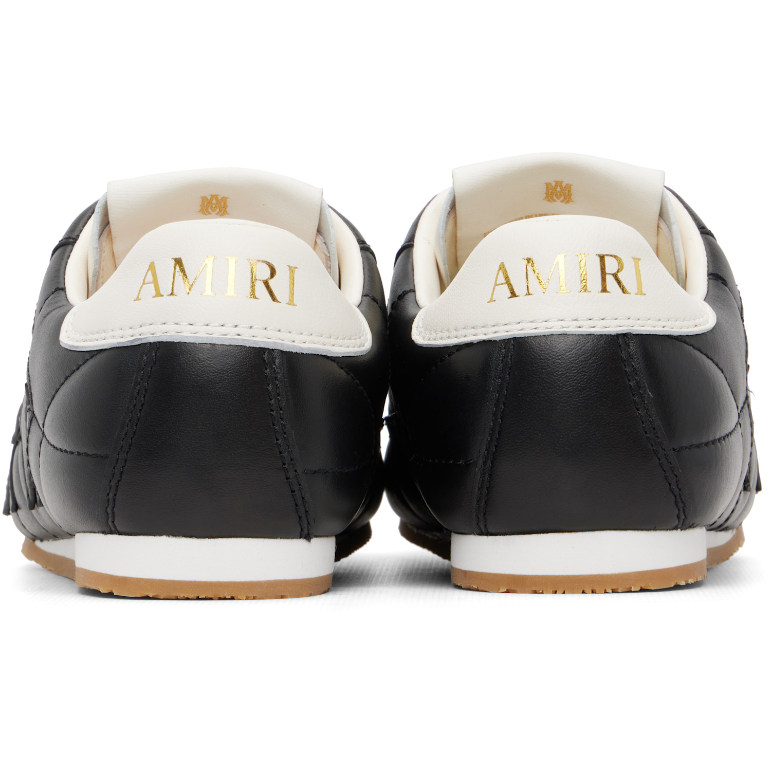  Amiri Black Pacific Football Flat Sneakers 