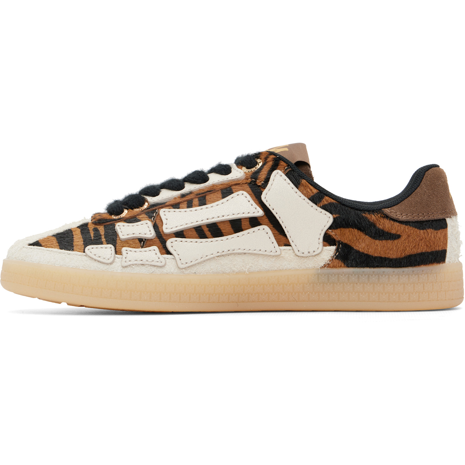  Amiri Beige Zebra Pacific Bones Sneakers 