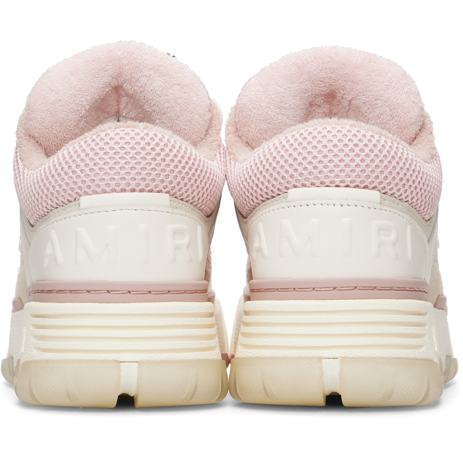  Amiri White & Pink Ma-1 Sneakers 