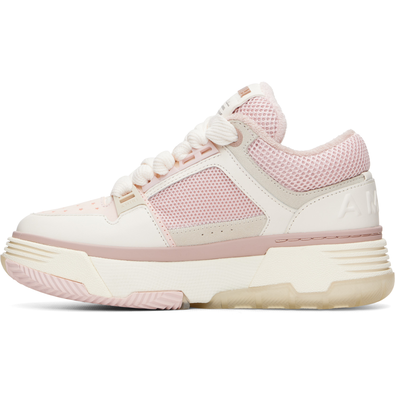  Amiri White & Pink Ma-1 Sneakers 