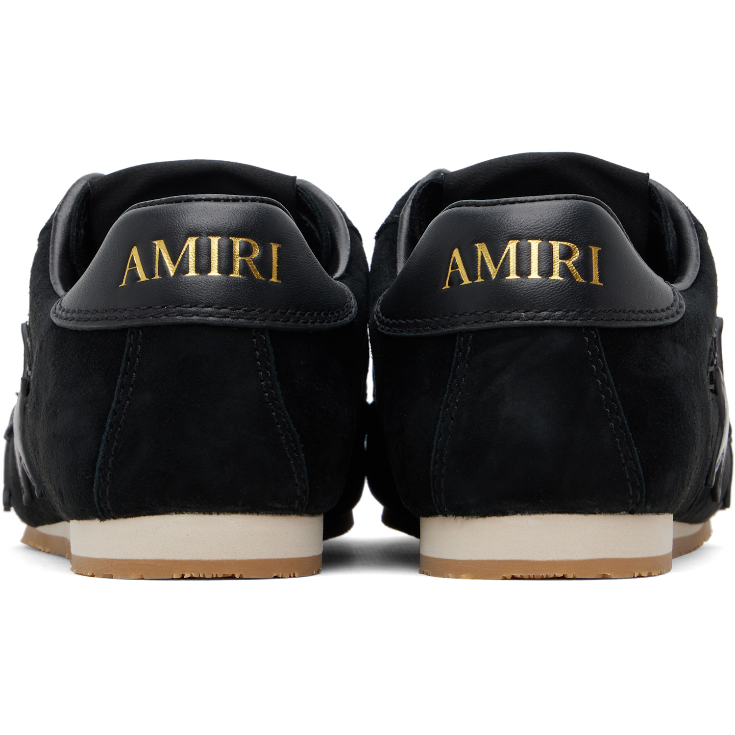  Amiri Black Mesh Pacific Flat Sneakers 