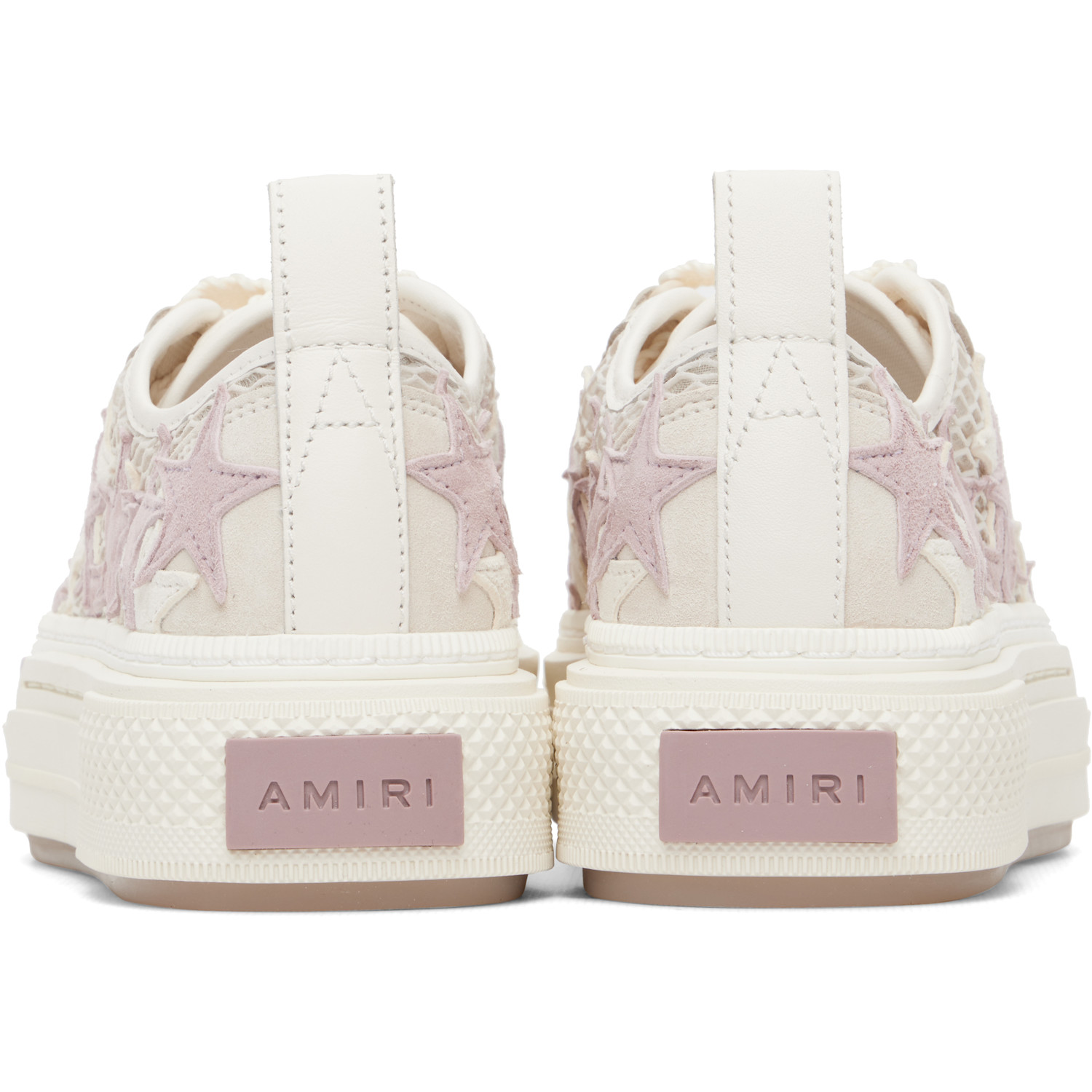  Amiri Off-white Mesh Stars Court Low Sneakers 