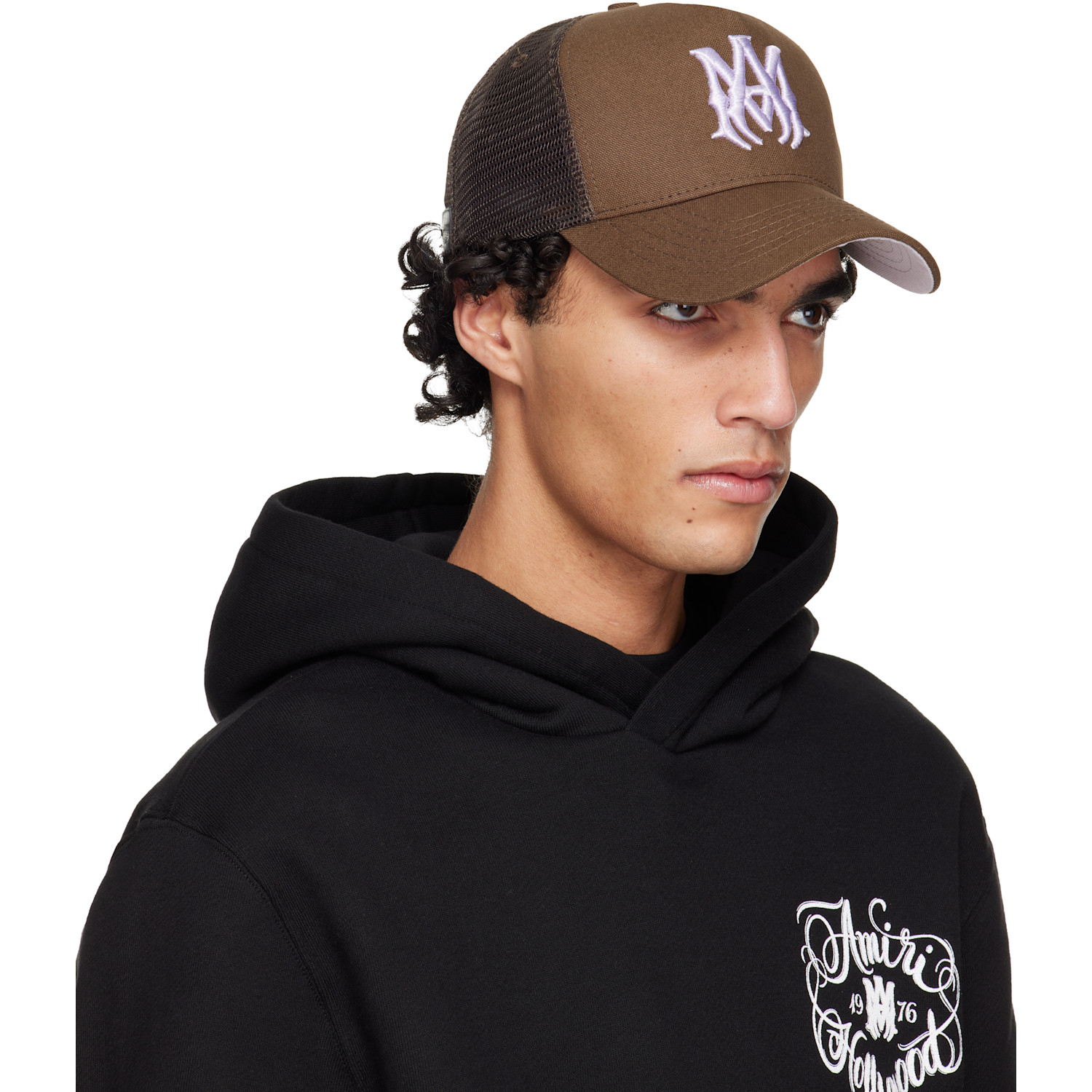  Amiri Brown Ma Trucker Cap 