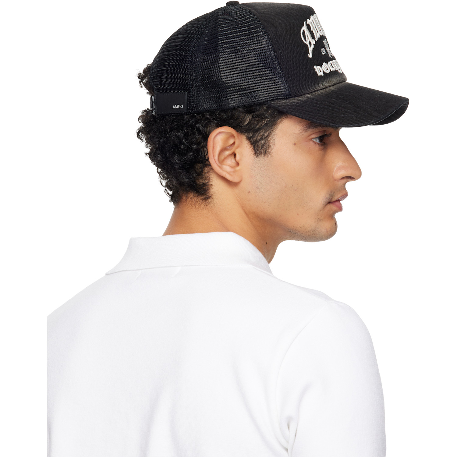 Amiri Black 'amiri Hollywood' Trucker Cap 