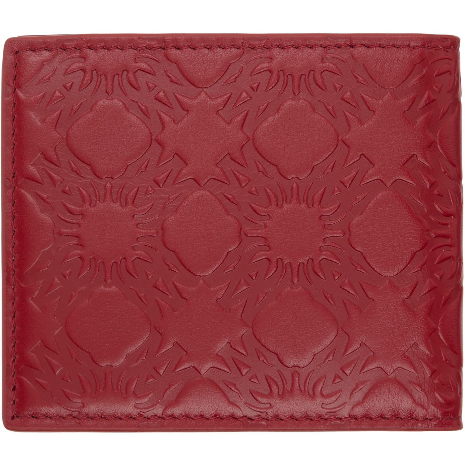  Amiri Red Lunar New Year 'ma' Quad Leather Bifold Wallet 